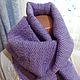 Hand-woven purple-lilac scarf, Scarves, Kostroma,  Фото №1