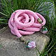 Комплект Розовый сад - лариат, браслет, серьги из бисера, Лариаты, Саратов,  Фото №1