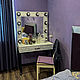 Туалетный столик + зеркало с винтажными светильниками, Столы, Санкт-Петербург,  Фото №1