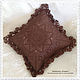 Knitted pillow "Chocolate pineapple". Pillow. Magic lace. Online shopping on My Livemaster.  Фото №2