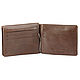 Order Leather money clip 'Saxony' (brown). Russian leather Guild. Livemaster. . Clamps Фото №3