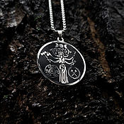 Украшения handmade. Livemaster - original item Hecate`s amulet — a steel pendant on a chain. Handmade.