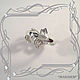 Ring LEAF 925 sterling silver with cubic Zirconia. Rings. MaksimJewelryStudio. My Livemaster. Фото №5