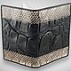 Заказать Обложка для автодокументов из крокодила и питона Подари LUXE!. Подари LUXE!. Ярмарка Мастеров. . Обложка на паспорт Фото №3
