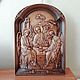 Holy Trinity icon carved from wood, Icons, Novokuznetsk,  Фото №1