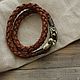 Bracelet braided: Bracelet leather - Falcon. Braided bracelet. Mint Tiger (MintTiger). My Livemaster. Фото №6