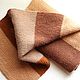 Шарф вязаный шерстяной unic "Нуга". Шарфы. Вязаный текстиль (knitted textiles). Ярмарка Мастеров.  Фото №6