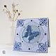 'Butterfly. Sapphire ' postcard rack women's soft blue, Cards, Rostov-on-Don,  Фото №1