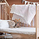 Linen sheet with elastic band for a baby cot, for newborns. Sheets. molinialife. My Livemaster. Фото №5