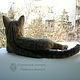 Striped cat Boats, cat - felted toy made of wool / kat. Felted Toy. Woolen Zoo. My Livemaster. Фото №6