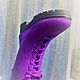 Felted ankle boots Purple, Ankle boots, Domodedovo,  Фото №1
