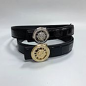 Аксессуары handmade. Livemaster - original item Belts made of genuine crocodile leather, with a rotating buckle!. Handmade.