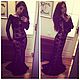 Dress long black lace 3D 'Riddle southern nights', Dresses, Moscow,  Фото №1