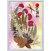 Картина из сухих цветов № 2 («Наоми»)