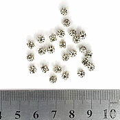 Материалы для творчества handmade. Livemaster - original item Copy of Metal beads, Beads separating snowflakes. Handmade.