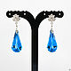'Liliana' earrings with London Topaz. Earrings. Klondike-plus. Online shopping on My Livemaster.  Фото №2
