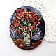 Brooch pendant Vase with red poppies van Gogh, Brooches, Kemerovo,  Фото №1