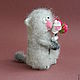 Cat romantic Valentine. Stuffed Toys. lilu. My Livemaster. Фото №5