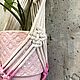 Подвесное макраме кашпо для цветов настенное розовый градиен фуксия. Подвесы для кашпо. МАКРАМЕ и DIY Sdelala_Dasha. Ярмарка Мастеров.  Фото №4