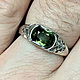Ring with Yellow Green Unheated Sapphire (1,71ct) Silver. Rings. Bauroom - vedic jewelry & gemstones (bauroom). My Livemaster. Фото №5