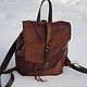 Leather backpack Reliable and Happy. Backpacks. sumkiotmariyi (sumkiotmariya). Online shopping on My Livemaster.  Фото №2
