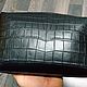 Men's clutch bag made of genuine crocodile leather, in black color. Man purse. SHOES&BAGS. Online shopping on My Livemaster.  Фото №2