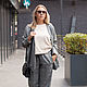 Заказать Брюки casual из шерсти с шелком и металлом MUHA-317f. MUHA (vintagechic). Ярмарка Мастеров. . Брюки Фото №3