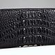 Кошелек из кожи крокодила на одной молнии IMA0033B32. Кошельки. CrocShop товары из экзотической кожи. Интернет-магазин Ярмарка Мастеров.  Фото №2