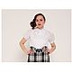 Blouse of Batiste in a retro style 'Flashlight-white', Blouses, Moscow,  Фото №1
