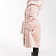 Mouton coat with belt. Fur Coats. Kids fur coat. Online shopping on My Livemaster.  Фото №2