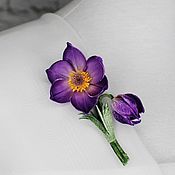 Украшения handmade. Livemaster - original item Silk flowers. Brooch 