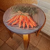 Для дома и интерьера handmade. Livemaster - original item Decoupage stool 