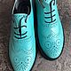 Shoes 'Oxford' turquoise. Oxfords. Hitarov (Hitarov). My Livemaster. Фото №6