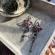 Серьги из серебра и рубинов "История". Серьги классические. Зачарованная (Александра). Ярмарка Мастеров.  Фото №7