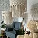 Абажуры макраме из хлопка. Абажуры и плафоны. katerina_macrame. Интернет-магазин Ярмарка Мастеров.  Фото №2