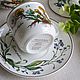 Заказать Винтаж: Кофейная чашка с блюдцем. Botanica, Villeroy & Boch. Винтажная посуда из Германии. Ярмарка Мастеров. . Кухонная утварь винтажная Фото №3