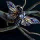 Order Brooch-pin: ' Amethyst Cicada ' modern, jewelry, butterfly. House Of The Moon Dew. Livemaster. . Brooches Фото №3