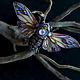 Заказать  "Amethyst Cicada" модерн, украшения, бабочка. Valeria Belova (Дом Лунной Росы). Ярмарка Мастеров. . Брошь-булавка Фото №3