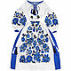 Dress with embroidery "Peacock Song", Dresses, Kiev,  Фото №1