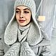 Заказать Шапка ушанка. Ольга Устюгова (dollyknit). Ярмарка Мастеров. . Шапка-ушанка Фото №3