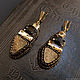Earrings 'ethnics' 2 beads embroidery. Earrings. Jewelry and accessories by IRIS. Online shopping on My Livemaster.  Фото №2