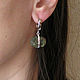 Earrings with labrador silver, natural labrador earrings. Earrings. Irina Moro. My Livemaster. Фото №5