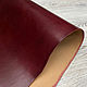 Nike Saphir Burgundy (1,1-1,3 мм), цв. бордо, натуральная кожа. Кожа. Prima Pelle (Марина). Интернет-магазин Ярмарка Мастеров.  Фото №2