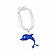 Pendant Dolphin. Pendant with natural lapis lazuli and turquoise. Pendant. ARIEL - MOSAIC. My Livemaster. Фото №5