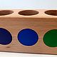  Pencil case with circles, solid beech. Desktop organizers. Shop Grizunok teether. Online shopping on My Livemaster.  Фото №2