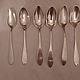 Set of European silver spoons. 19th century.Silver 800pr. Weight 341 gr, Vintage Cutlery, Leipzig,  Фото №1