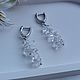 Серьги из горного хрусталя "Свежесть". Серьги классические. A23-jewelry-. Интернет-магазин Ярмарка Мастеров.  Фото №2
