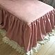 Drape-valance 'Linen tradition,linen 100%'. Valances and skirts for the bed. Linen fantasy. My Livemaster. Фото №6