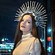 Заказать Серебряная корона с цветами и лучами, снежная королева, ободок пионы. VOLOTOVSKAYA. Ярмарка Мастеров. . Ободки Фото №3