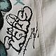 Куртка джинсовая с рисунком на спине Kaws арт, кастом, ручная роспись. Верхняя одежда мужская. Olgavolgoart. Роспись одежды и обуви. Кастом. Ярмарка Мастеров.  Фото №9